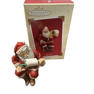 Hallmark Keepsake Ornament The List 2003 Santa Claus Holding A Scroll Christmas